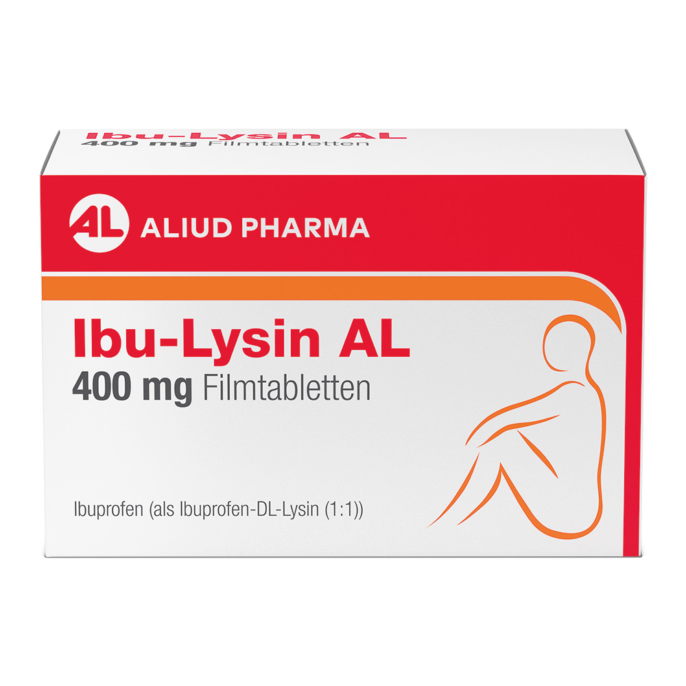 Ibu-Lysin AL 400 mg Filmtabletten bei akuten Schmerzen Abbildung für Ibu-Lysin AL 400 mg Filmtabletten bei akuten Schmerzen