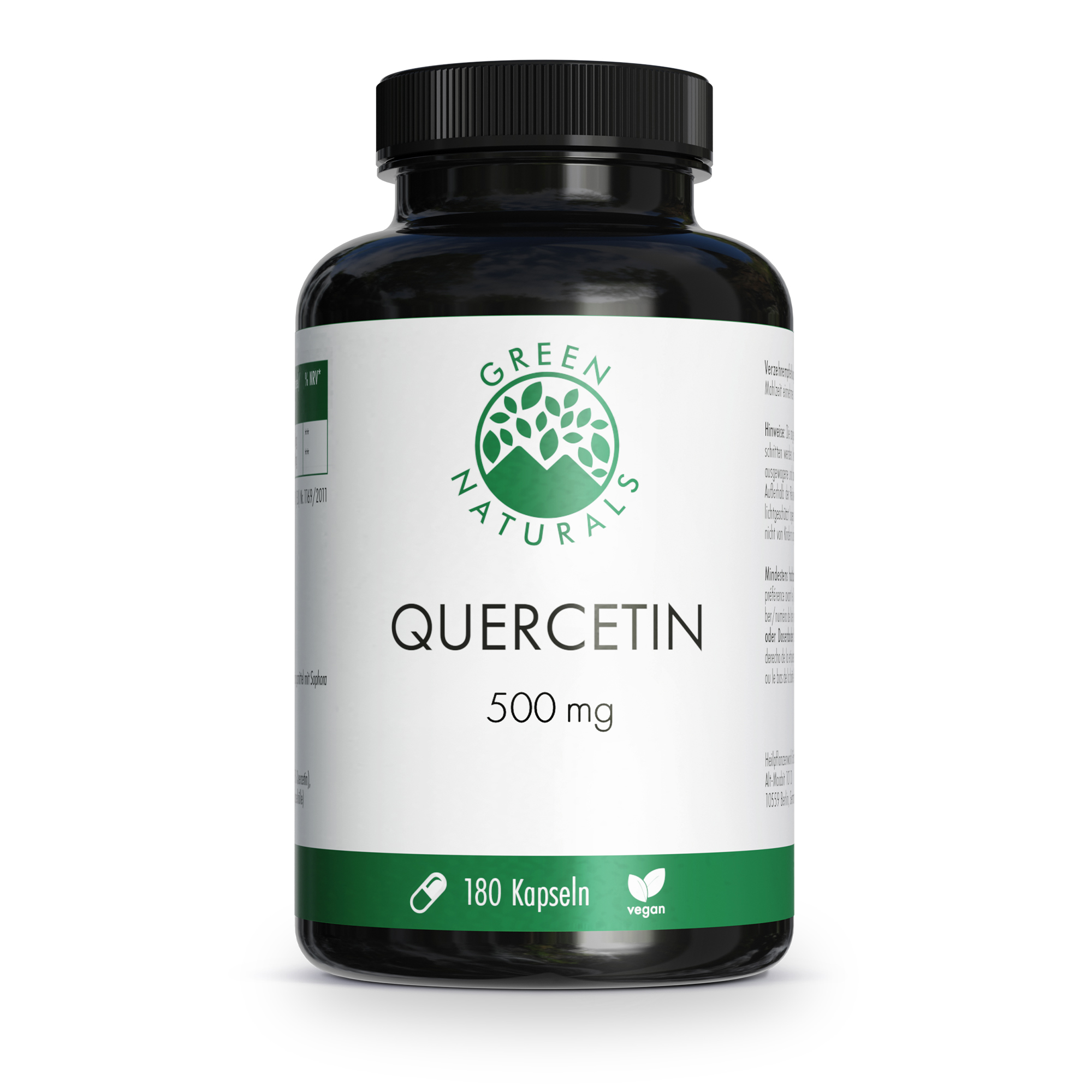 GREEN NATURALS® Quercetin 500 mg hochdosiert vegan Abbildung für GREEN NATURALS® Quercetin 500 mg hochdosiert vegan