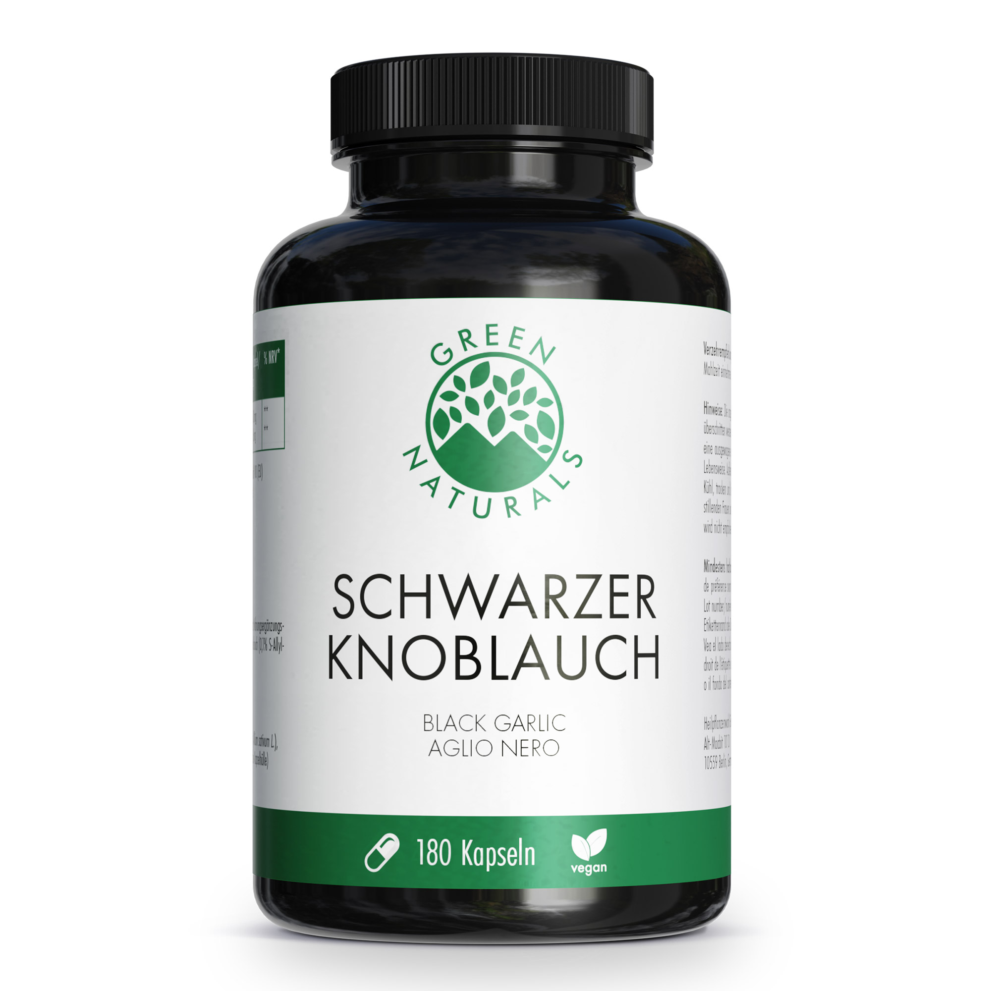 GREEN NATURALS schwarzer Knoblauch 600mg m.SAC Kps Abbildung für GREEN NATURALS schwarzer Knoblauch 600mg m.SAC Kps