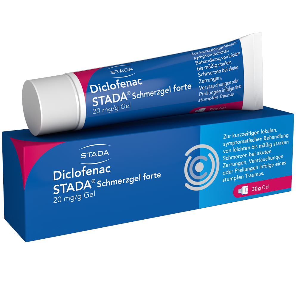 DICLOFENAC STADA Schmerzgel forte 20 mg/g Abbildung für DICLOFENAC STADA Schmerzgel forte 20 mg/g