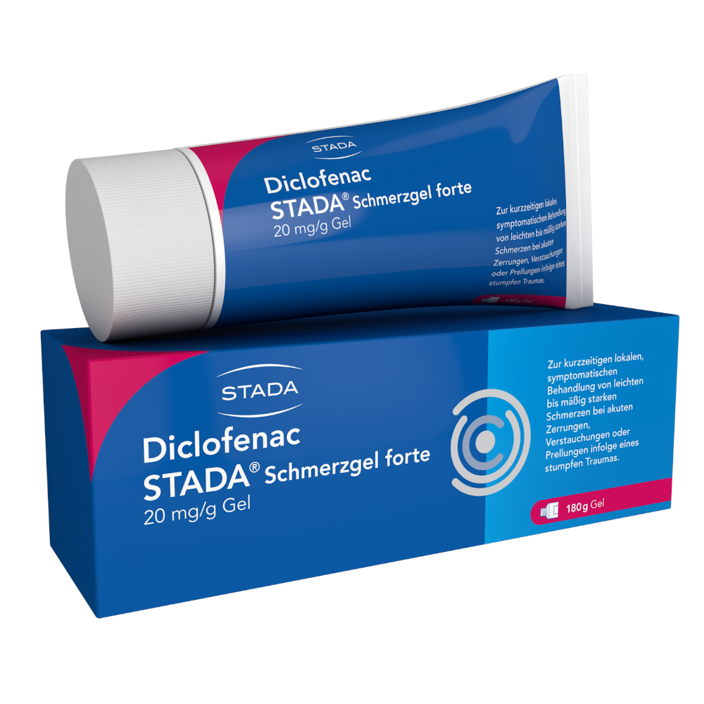 DICLOFENAC STADA Schmerzgel forte 20 mg/g Abbildung für DICLOFENAC STADA Schmerzgel forte 20 mg/g