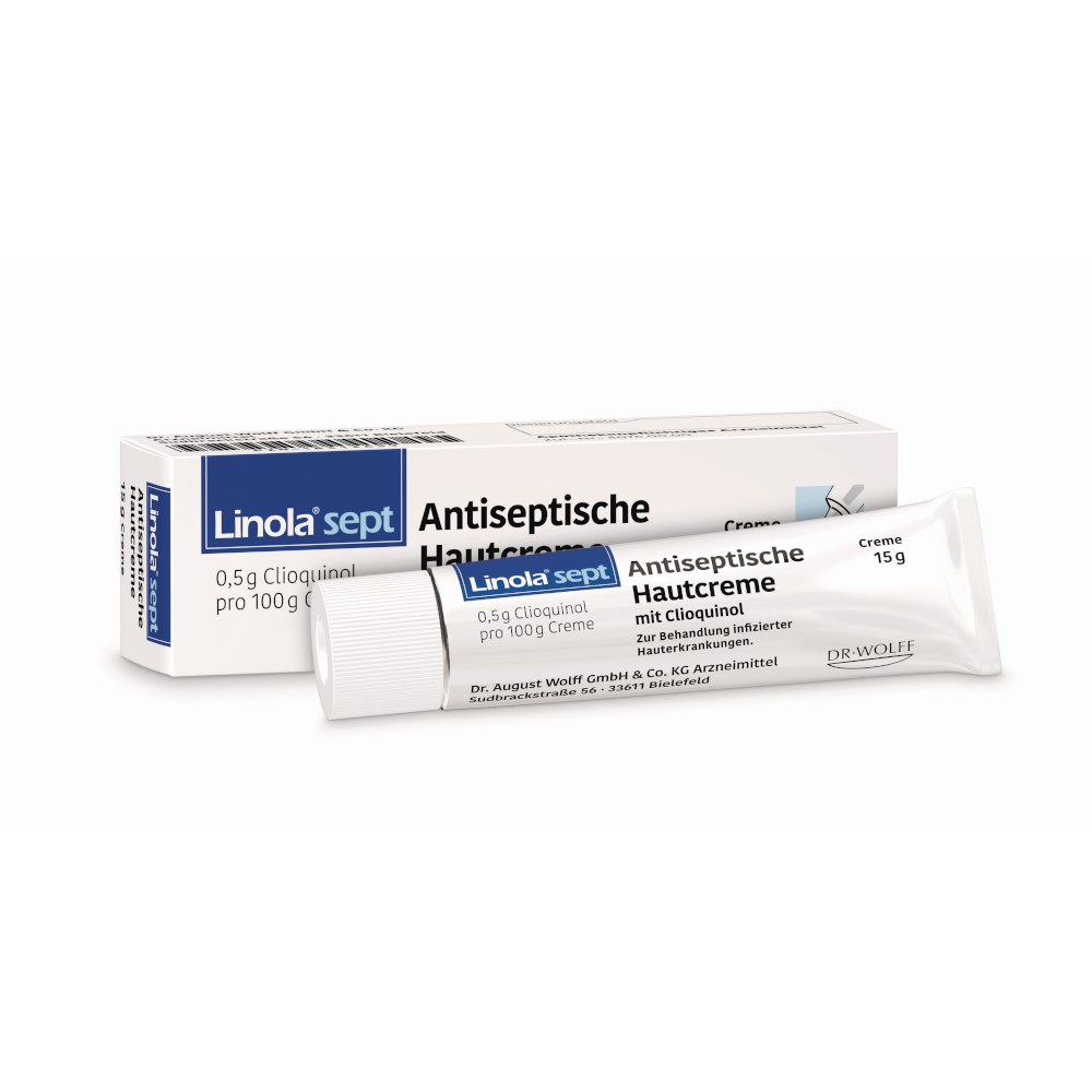 LINOLA sept Antiseptische Hautcreme mit Clioquinol Abbildung für LINOLA sept Antiseptische Hautcreme mit Clioquinol