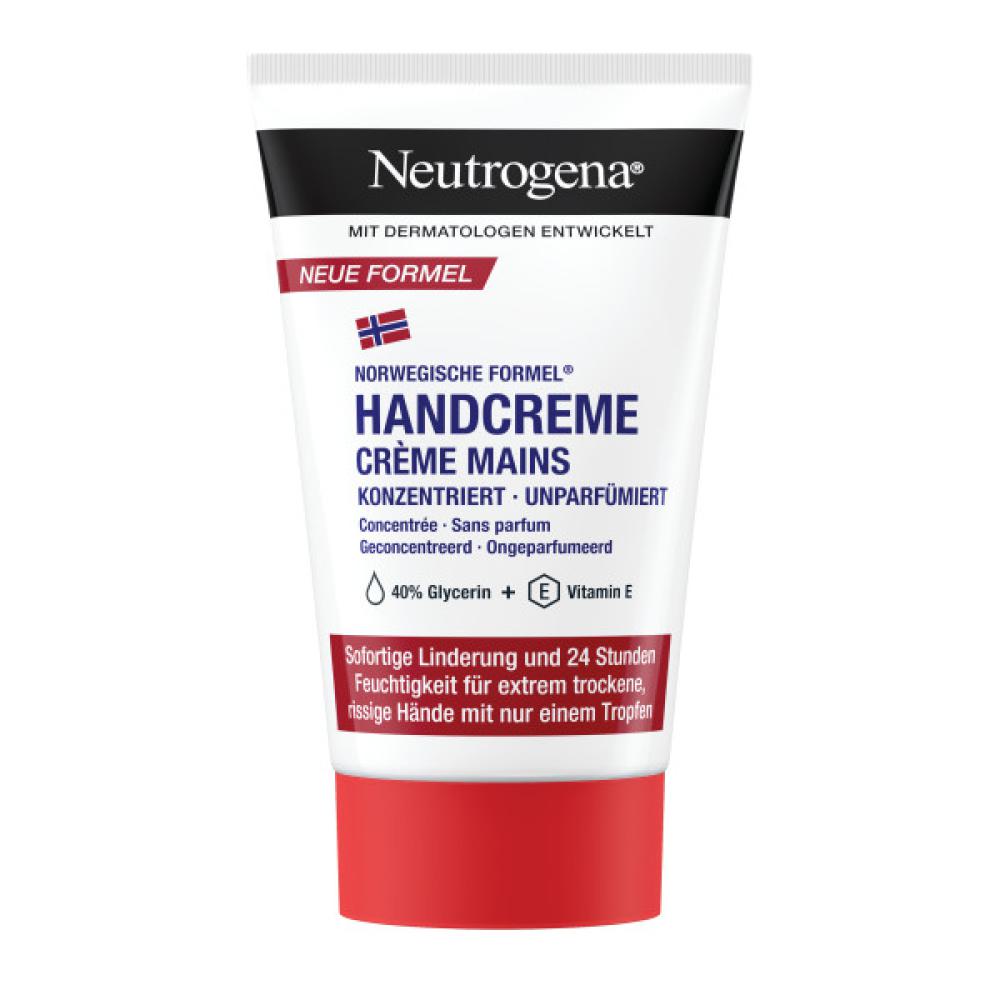 Neutrogena Norwegische Formel konzentrierte unparfümierte Handcreme Abbildung für Neutrogena Norwegische Formel konzentrierte unparfümierte Handcreme