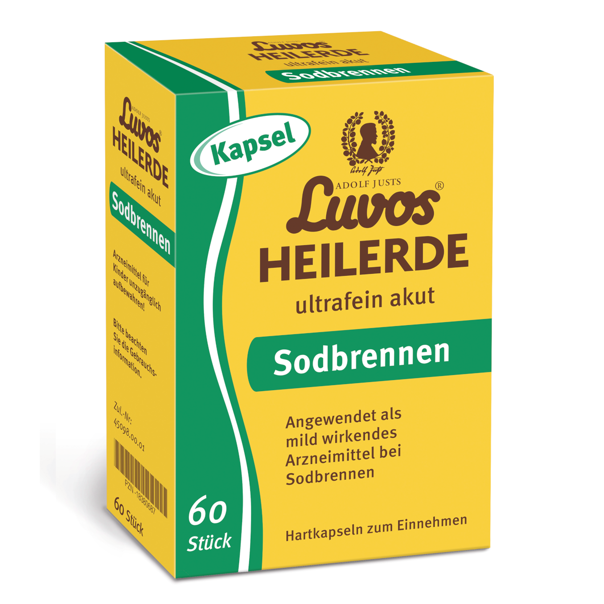 LUVOS Heilerde ultrafein akut Sodbrennen Kapseln Abbildung für LUVOS Heilerde ultrafein akut Sodbrennen Kapseln