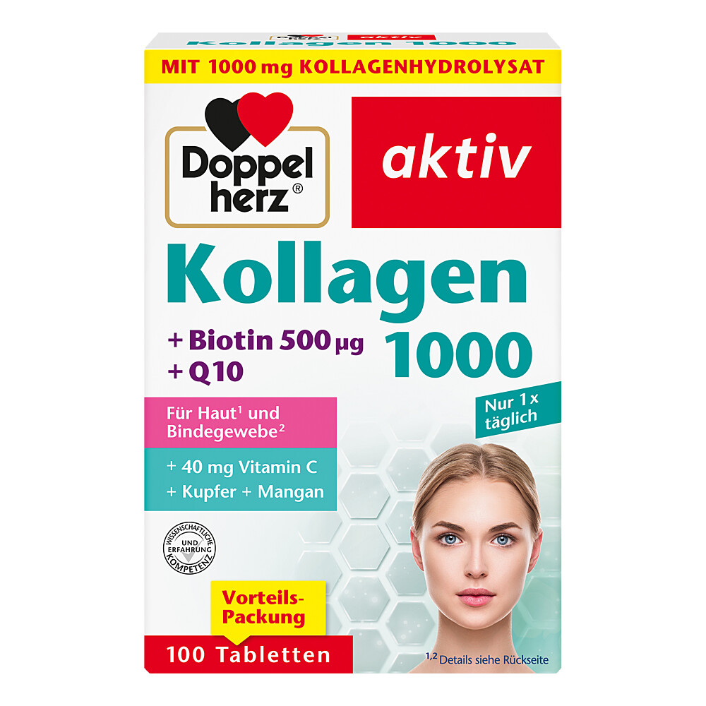 DOPPELHERZ Kollagen 1000 Tabletten Abbildung für DOPPELHERZ Kollagen 1000 Tabletten