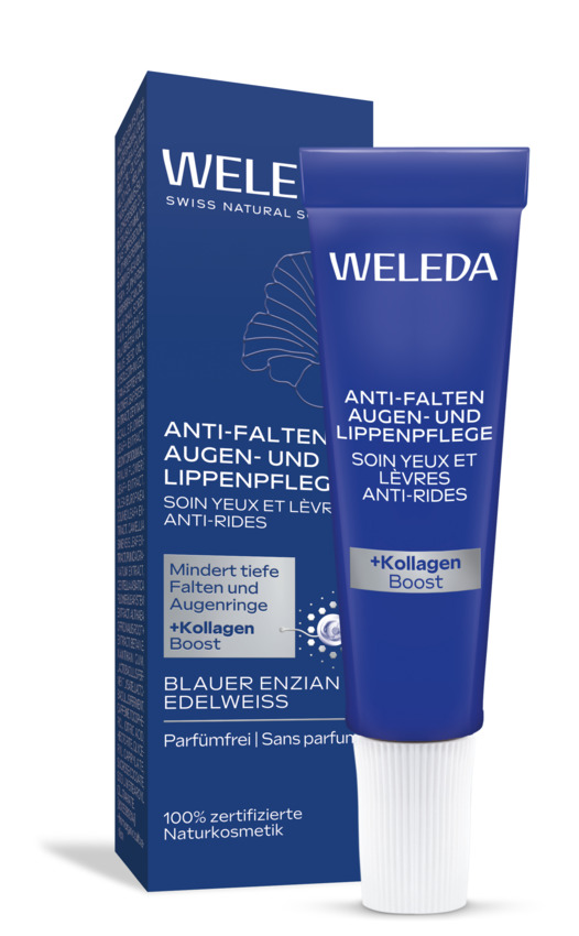WELEDA Anti-Falten Aug.&Lippenpfl.bl.Enz.&Edelwei. Abbildung für WELEDA Anti-Falten Aug.&Lippenpfl.bl.Enz.&Edelwei.