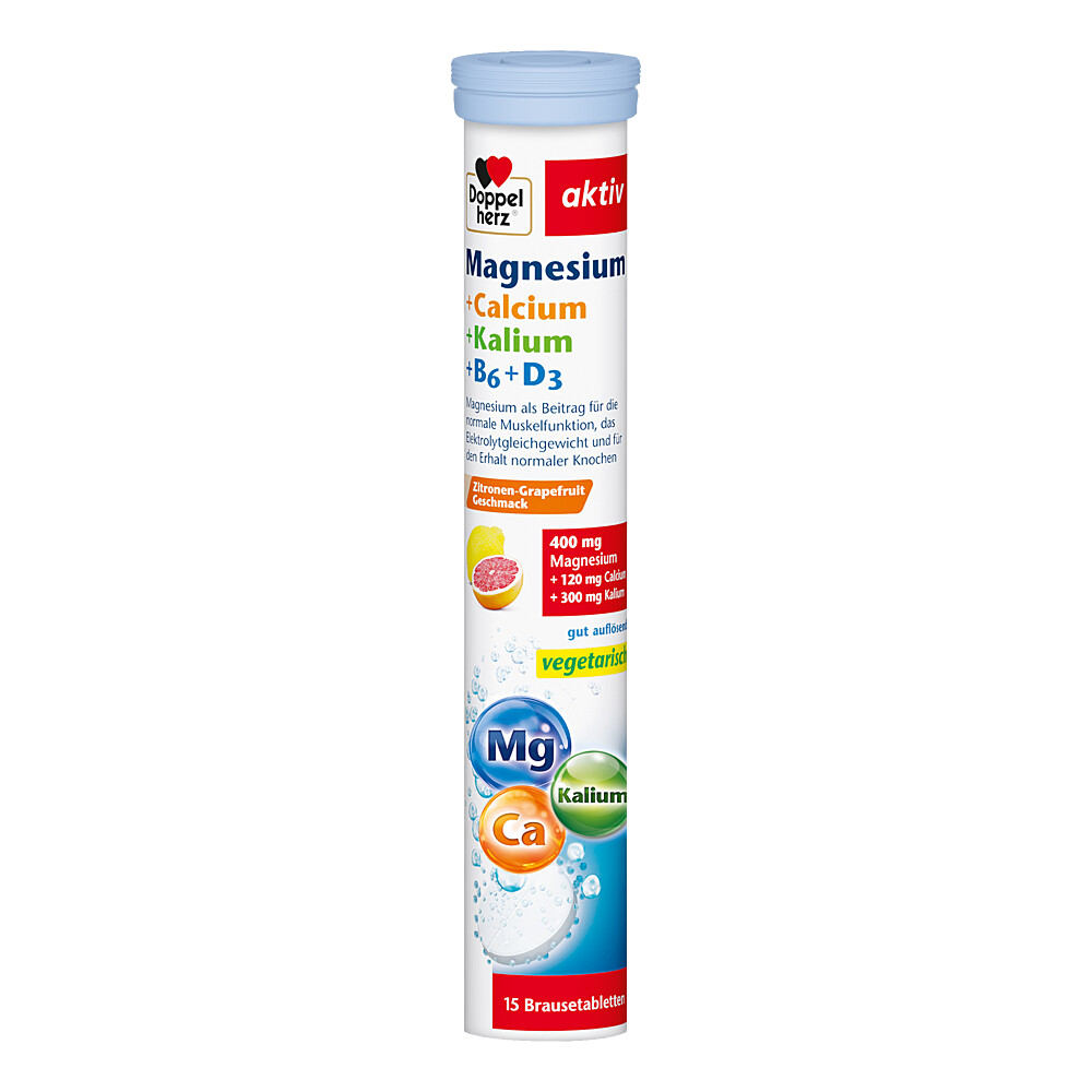 DOPPELHERZ Magnesium+Calcium+Kalium Brausetabl. Abbildung für DOPPELHERZ Magnesium+Calcium+Kalium Brausetabl.