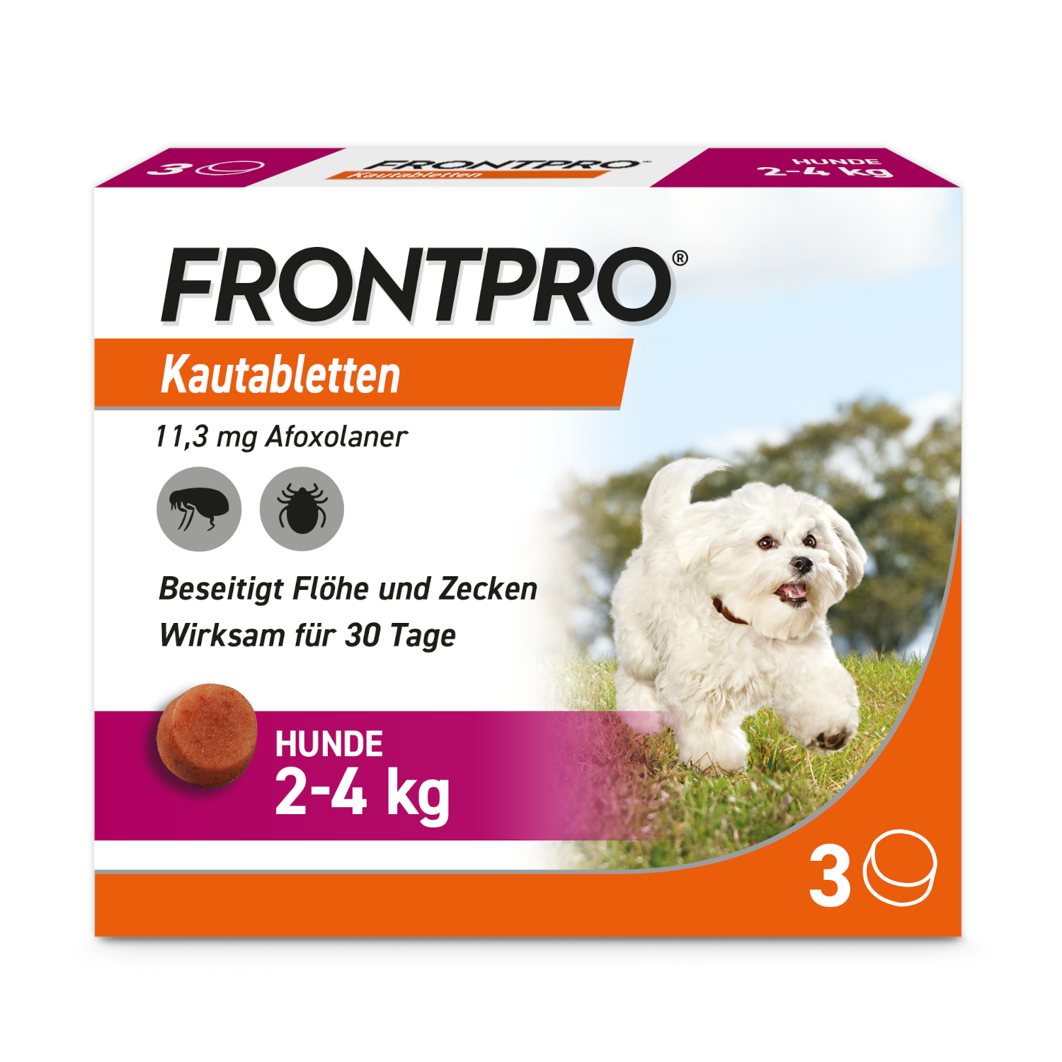 FRONTPRO 11 mg Kautabletten f.Hunde 2-4 kg Abbildung für FRONTPRO 11 mg Kautabletten f.Hunde 2-4 kg