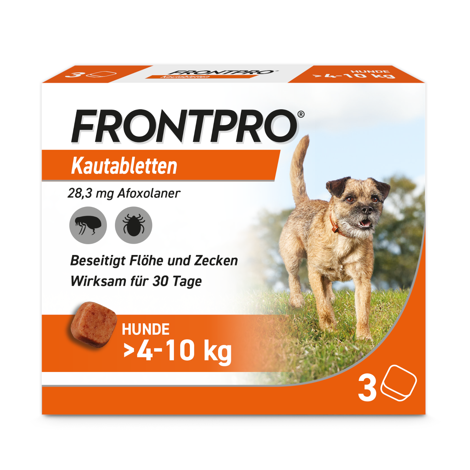 FRONTPRO 28 mg Kautabletten f.Hunde >4-10 kg Abbildung für FRONTPRO 28 mg Kautabletten f.Hunde >4-10 kg