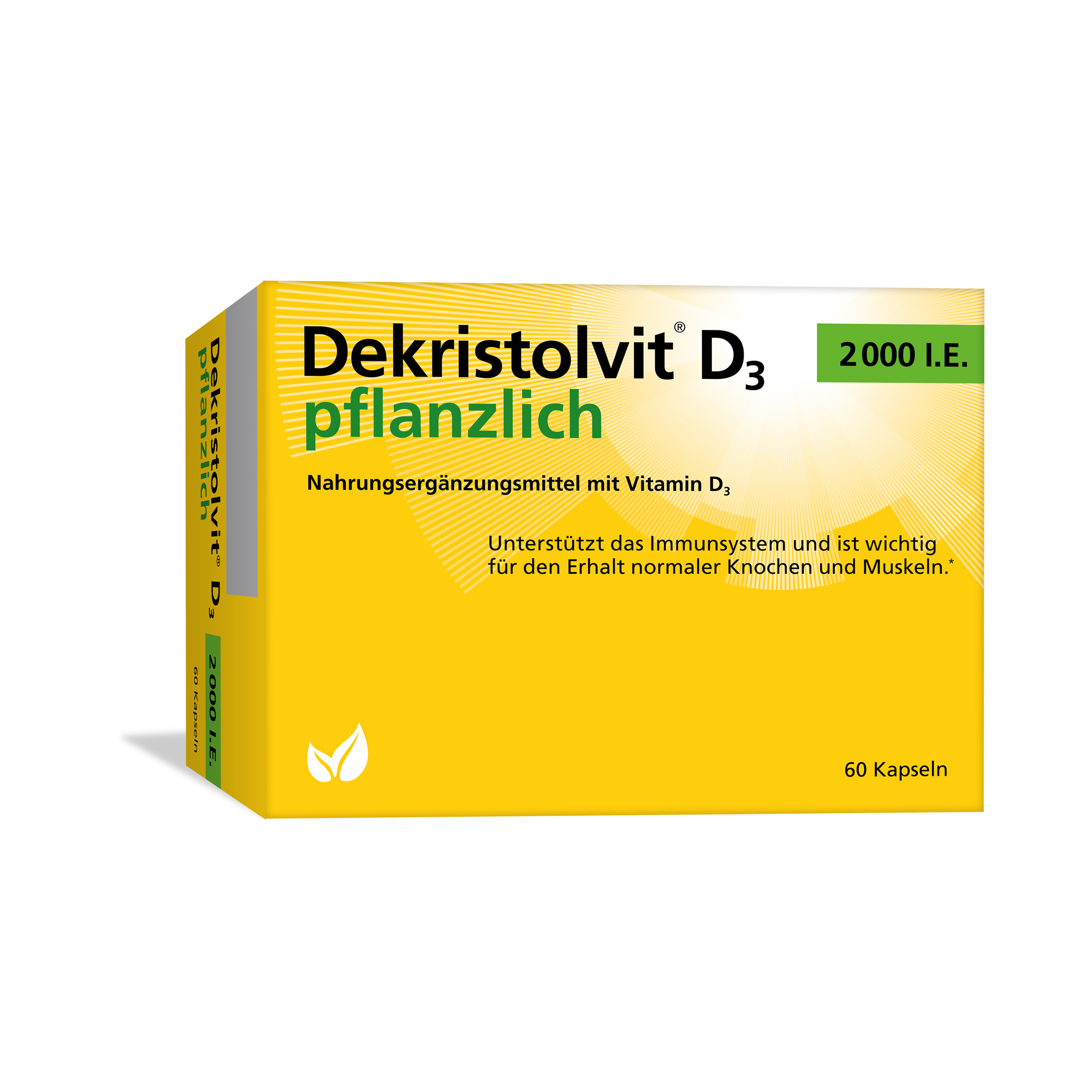 DEKRISTOLVIT D3 2000 I.E. pflanzlich Kapseln Abbildung für DEKRISTOLVIT D3 2000 I.E. pflanzlich Kapseln