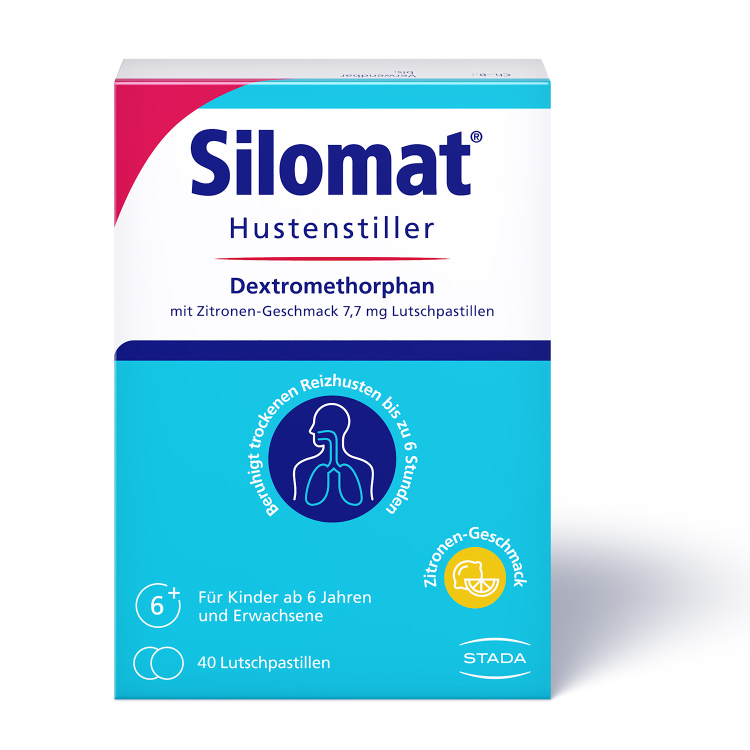 SILOMAT Hustenstiller DMP Zitrone Lutschpastillen Abbildung für SILOMAT Hustenstiller DMP Zitrone Lutschpastillen
