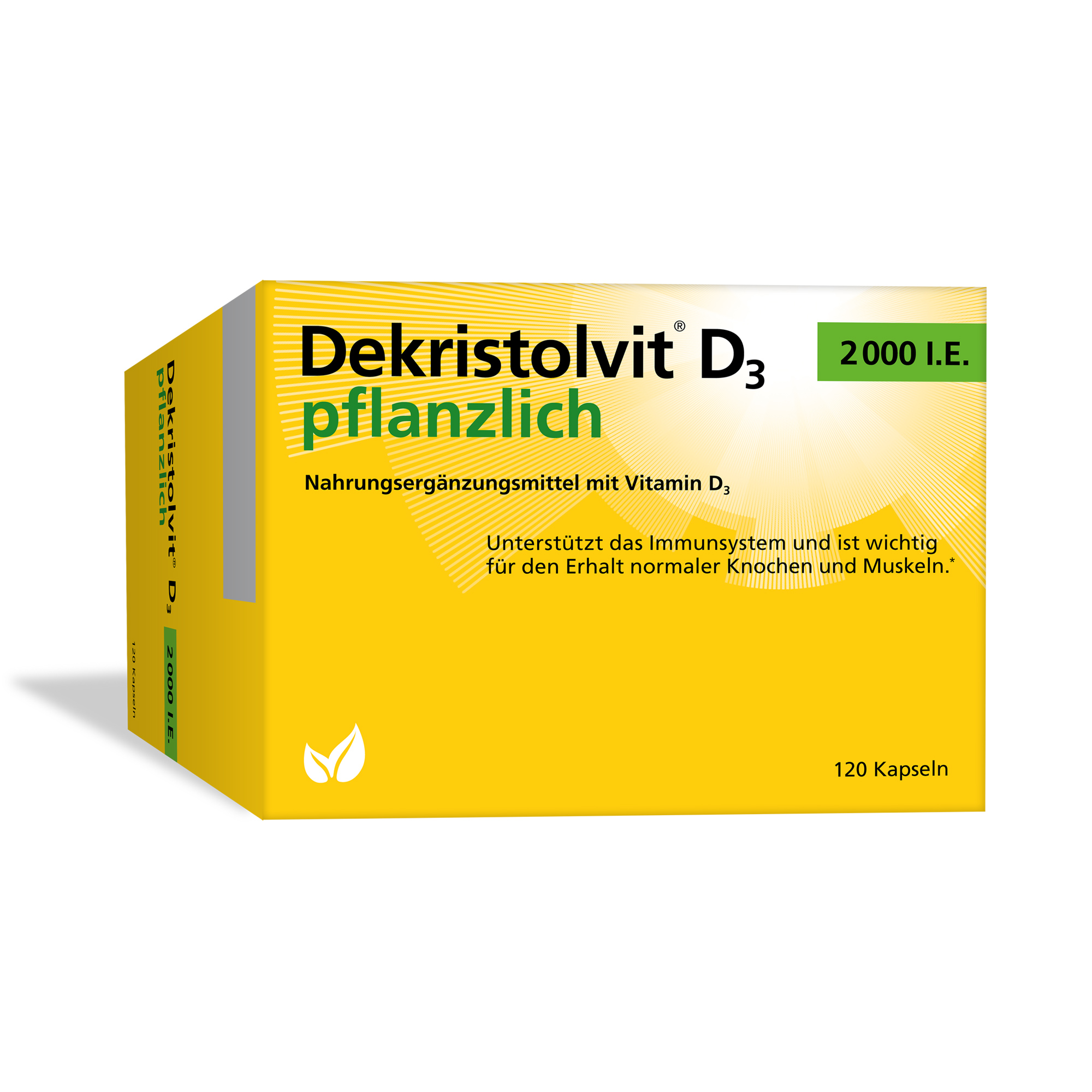 DEKRISTOLVIT D3 2000 I.E. pflanzlich Kapseln Abbildung für DEKRISTOLVIT D3 2000 I.E. pflanzlich Kapseln