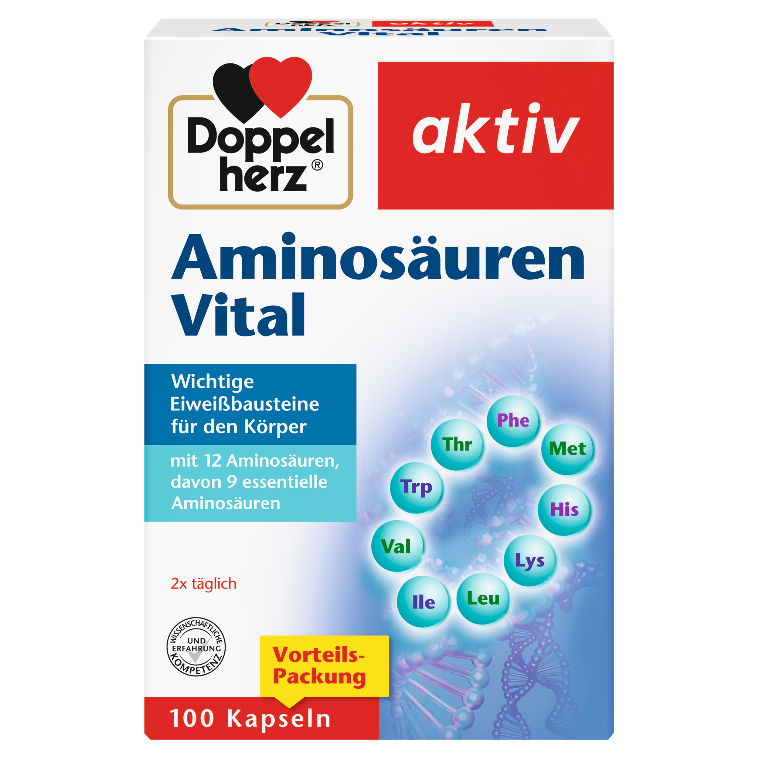 DOPPELHERZ Aminosäuren Vital Kapseln Abbildung für DOPPELHERZ Aminosäuren Vital Kapseln