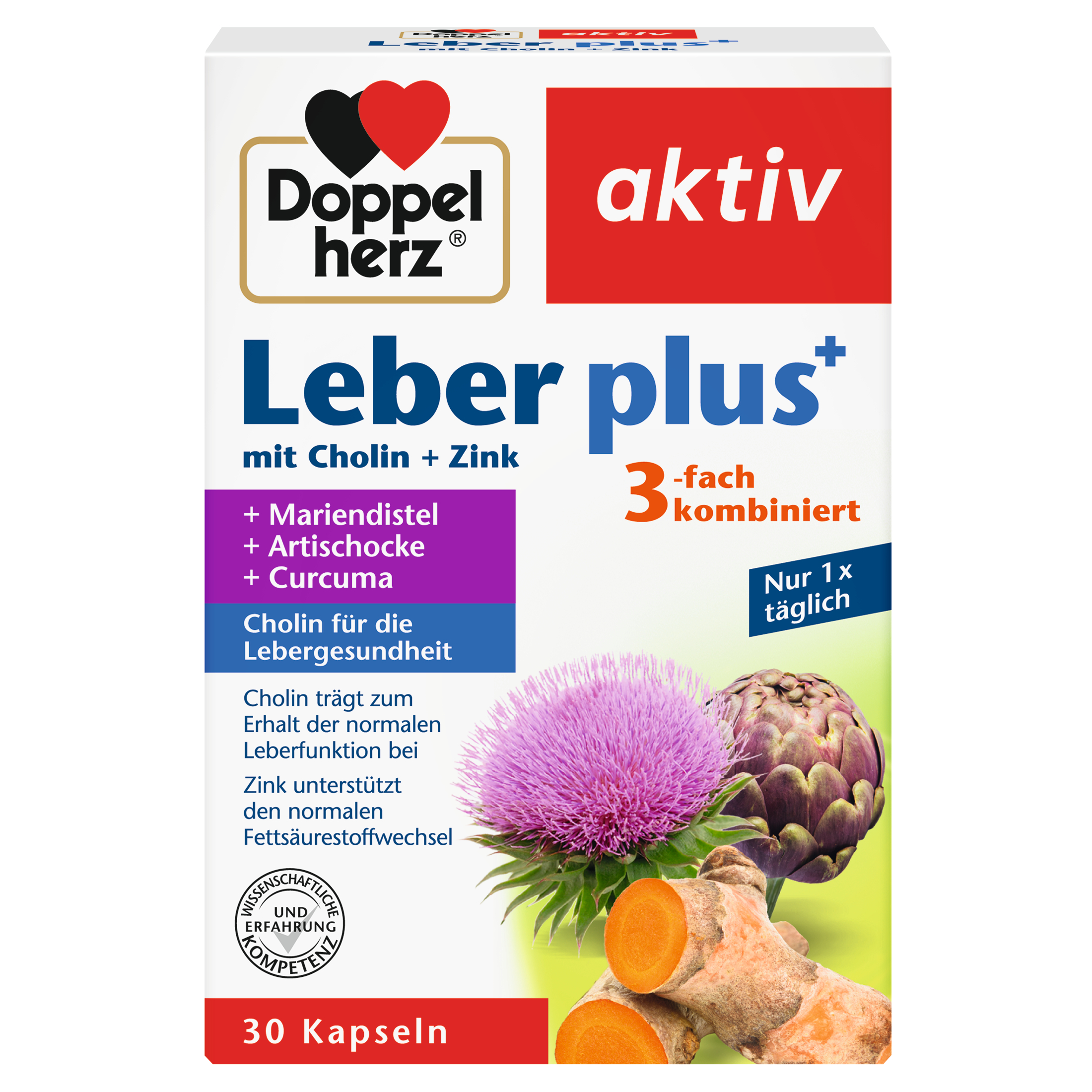 DOPPELHERZ Leber plus Kapseln Abbildung für DOPPELHERZ Leber plus Kapseln