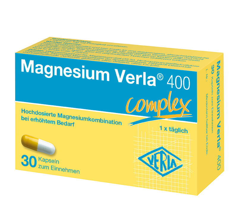 MAGNESIUM VERLA 400 Kapseln Abbildung für MAGNESIUM VERLA 400 Kapseln