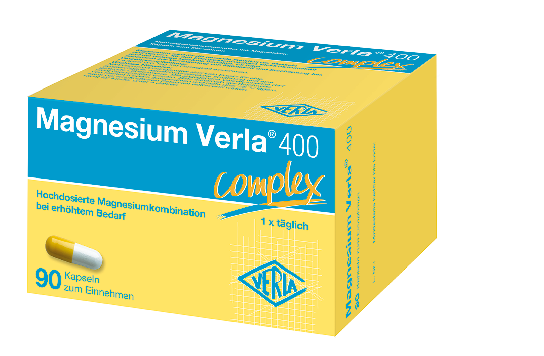 MAGNESIUM VERLA 400 Kapseln Abbildung für MAGNESIUM VERLA 400 Kapseln