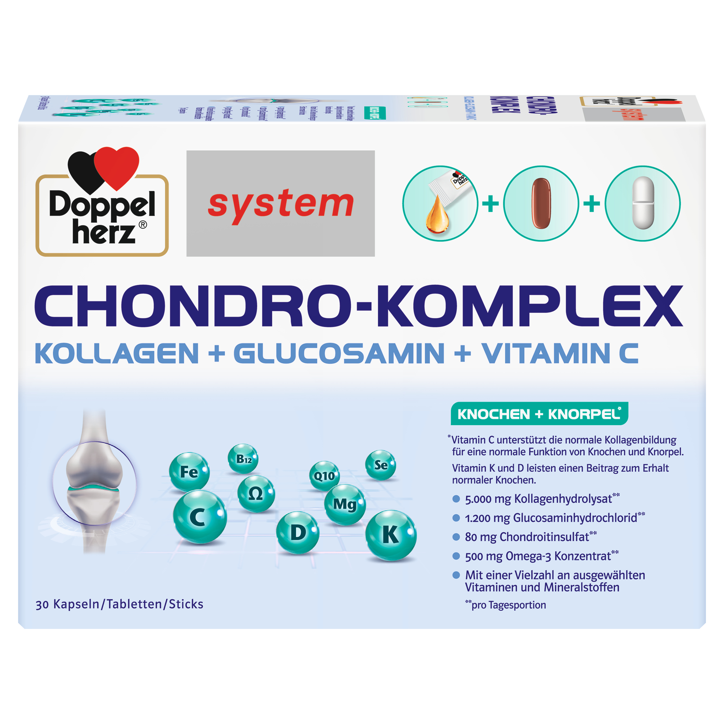 DOPPELHERZ Chondro-Komplex syst.Komb.Tab.Kap.Stick Abbildung für DOPPELHERZ Chondro-Komplex syst.Komb.Tab.Kap.Stick