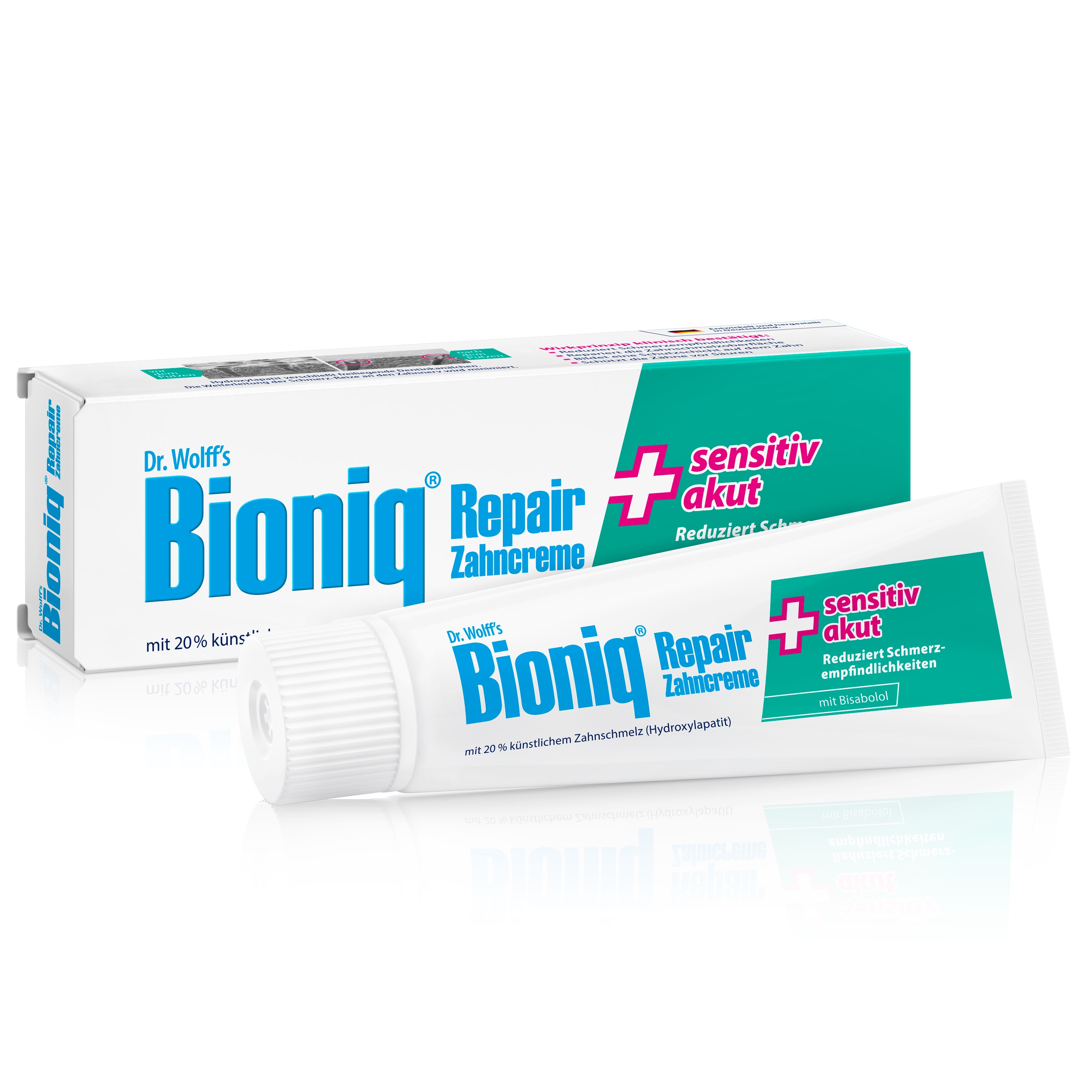 BIONIQ Repair-Zahncreme sensitiv akut Abbildung für BIONIQ Repair-Zahncreme sensitiv akut