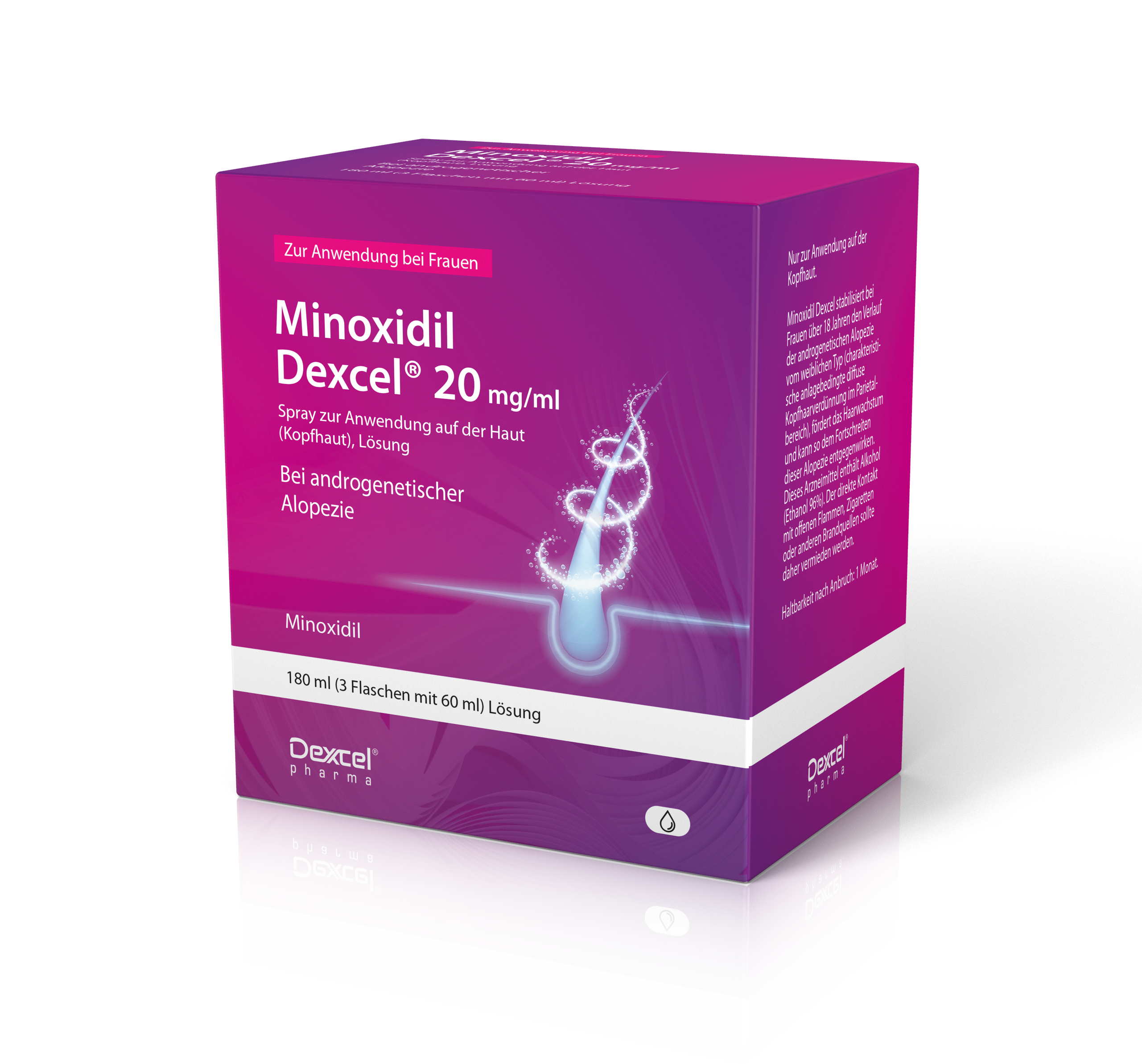 MINOXIDIL Dexcel 20 mg/ml Spray z.Anw.a.d.Kopfhaut Abbildung für MINOXIDIL Dexcel 20 mg/ml Spray z.Anw.a.d.Kopfhaut