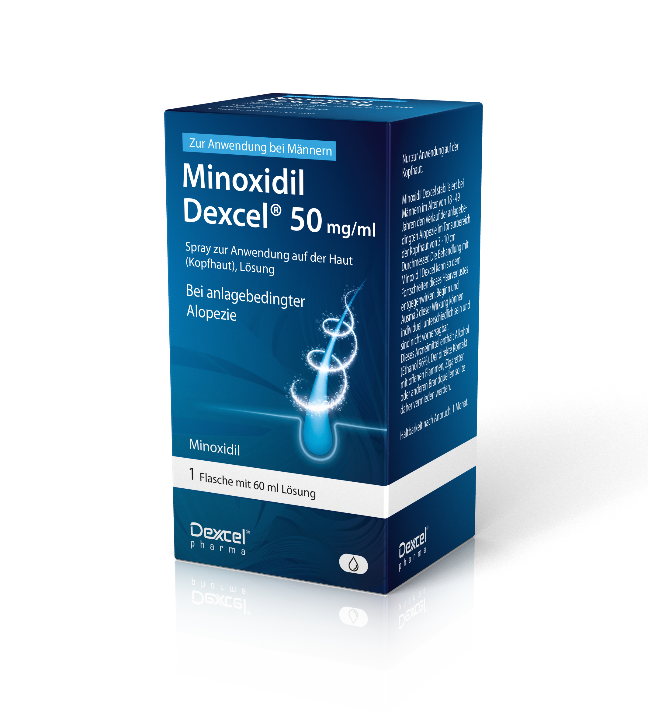 MINOXIDIL Dexcel 50 mg/ml Spray z.Anw.a.d.Kopfhaut Abbildung für MINOXIDIL Dexcel 50 mg/ml Spray z.Anw.a.d.Kopfhaut