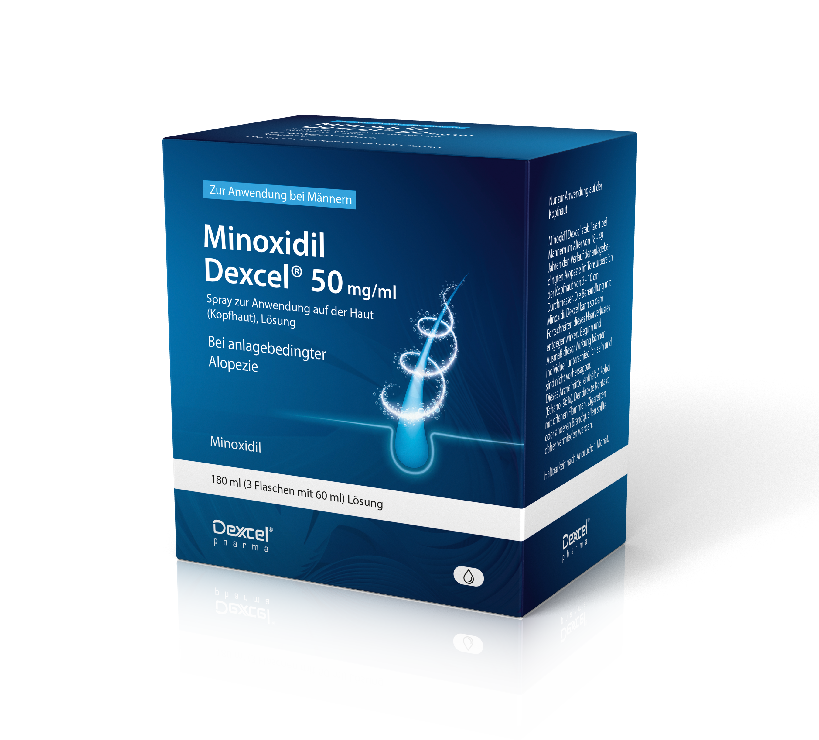 MINOXIDIL Dexcel 50 mg/ml Spray z.Anw.a.d.Kopfhaut Abbildung für MINOXIDIL Dexcel 50 mg/ml Spray z.Anw.a.d.Kopfhaut