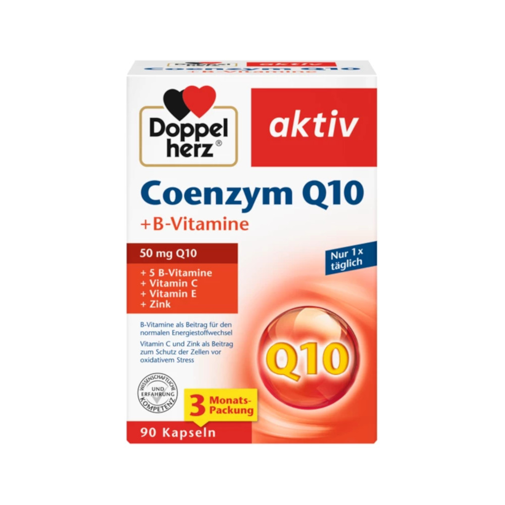 DOPPELHERZ Coenzym Q10+B Vitamine Kapseln Abbildung für DOPPELHERZ Coenzym Q10+B Vitamine Kapseln