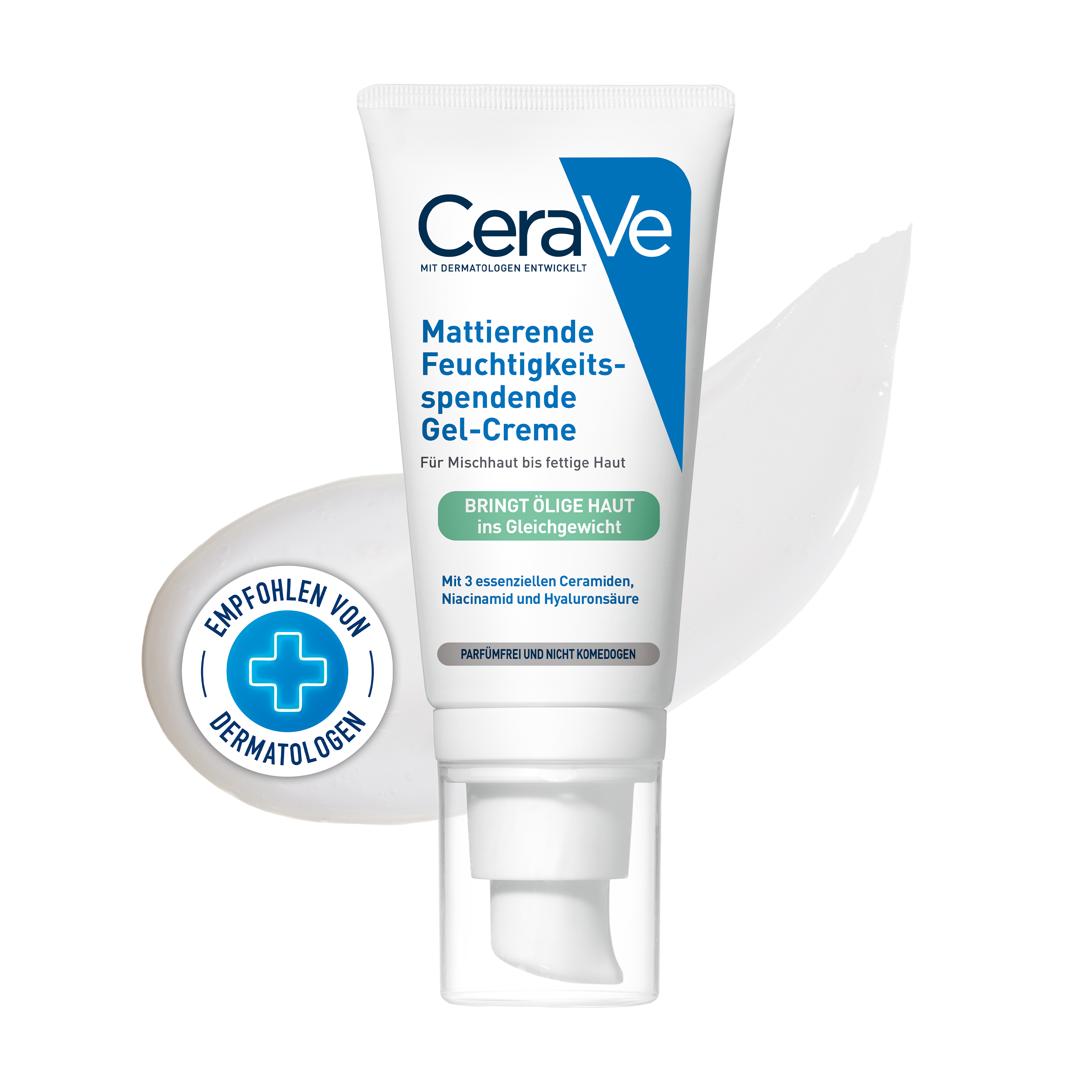 CERAVE feuchtigkeitsspendende Gel-Creme matt Abbildung für CERAVE feuchtigkeitsspendende Gel-Creme matt