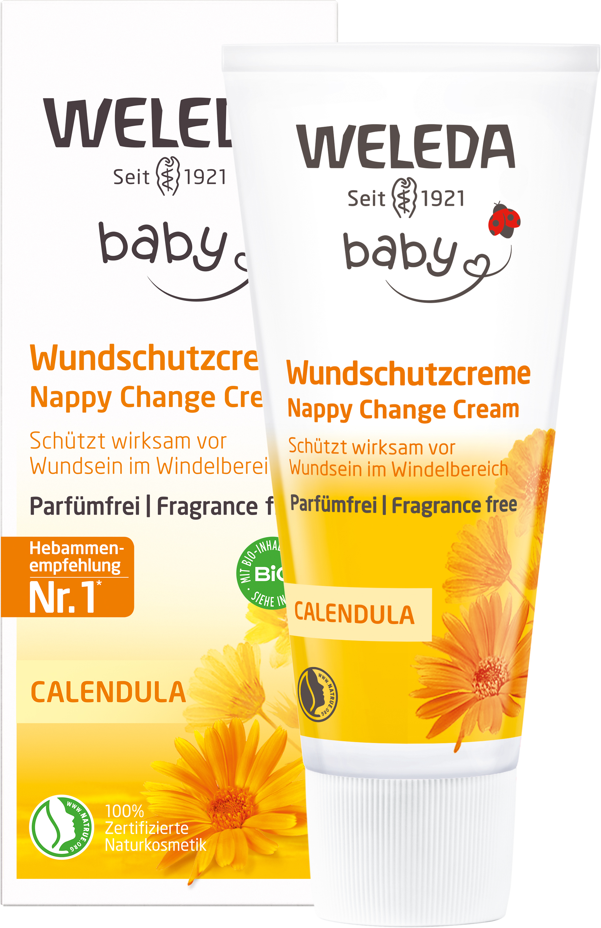 WELEDA Calendula Wundschutzcreme parfümfrei Abbildung für WELEDA Calendula Wundschutzcreme parfümfrei