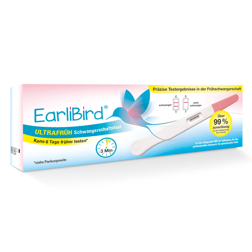 EARLIBIRD Ultrafrüh Schwangerschaftstest Abbildung für EARLIBIRD Ultrafrüh Schwangerschaftstest