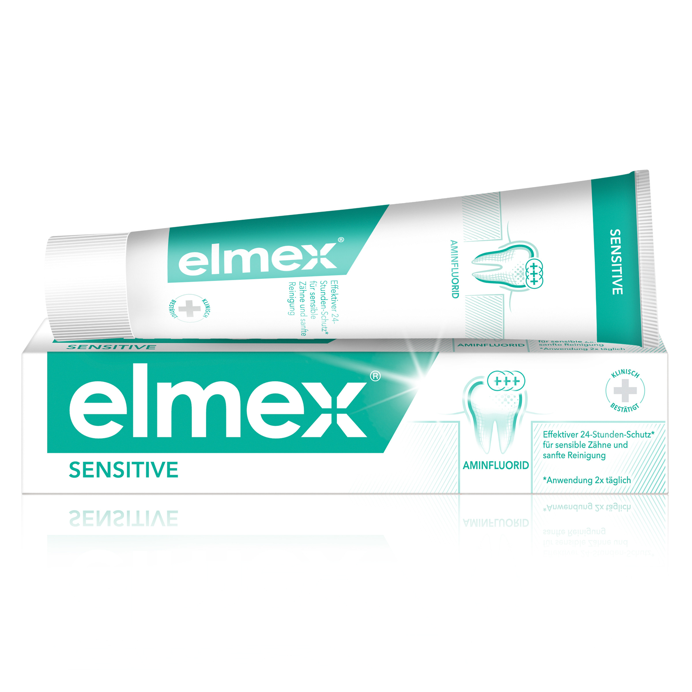 elmex Sensitive Zahnpasta für schmerzempfindliche Zähne Abbildung für elmex Sensitive Zahnpasta für schmerzempfindliche Zähne