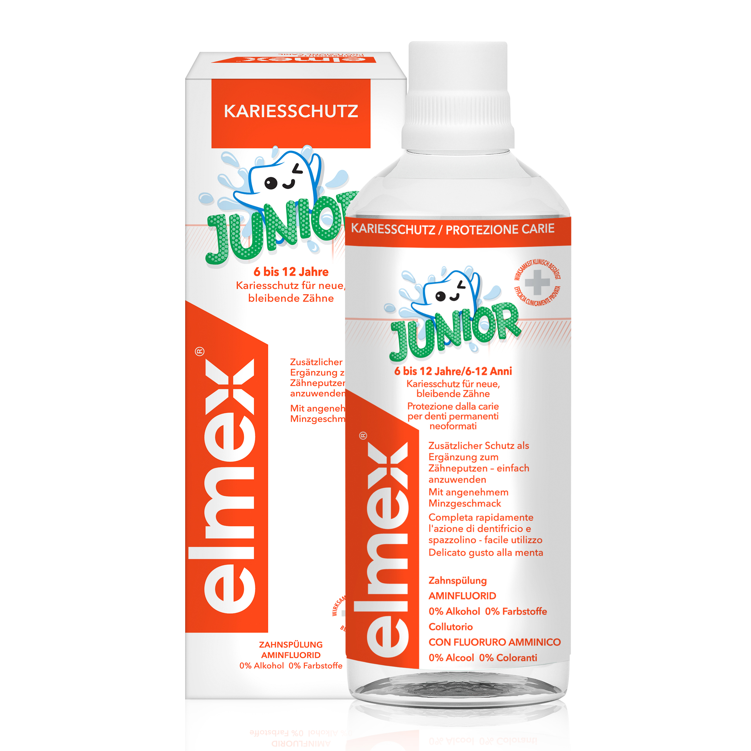 elmex Junior Zahnspülung - für Kinder von 6-12 Jahren Abbildung für elmex Junior Zahnspülung - für Kinder von 6-12 Jahren