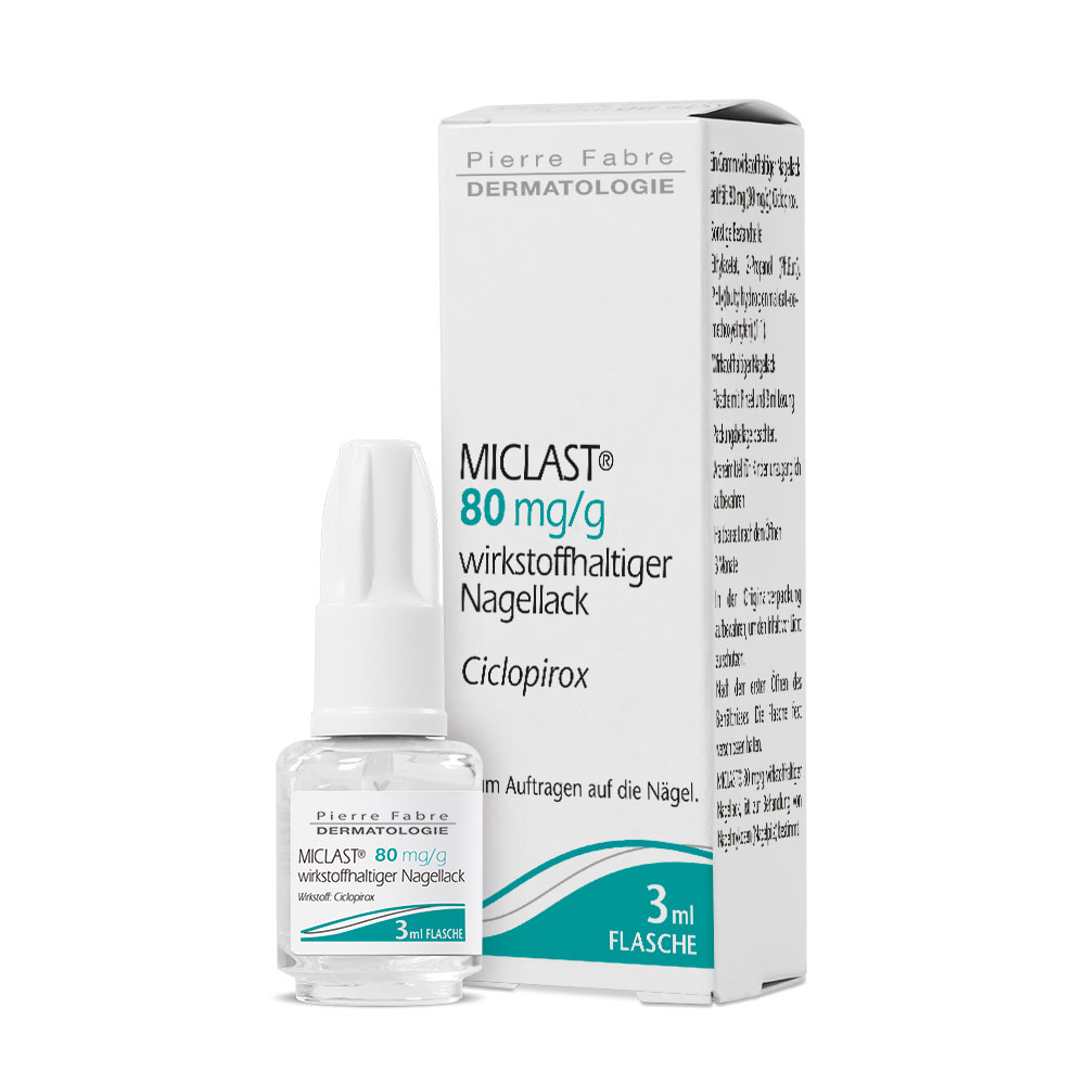 MICLAST 80 mg/g wirkstoffhaltiger Nagellack Abbildung für MICLAST 80 mg/g wirkstoffhaltiger Nagellack